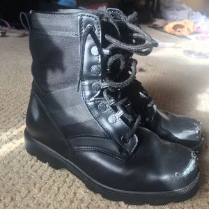 Steel Toe black boots